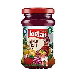 Kissan Mixed Fruit Jam , With Real Fruit Ingredients, 200 g